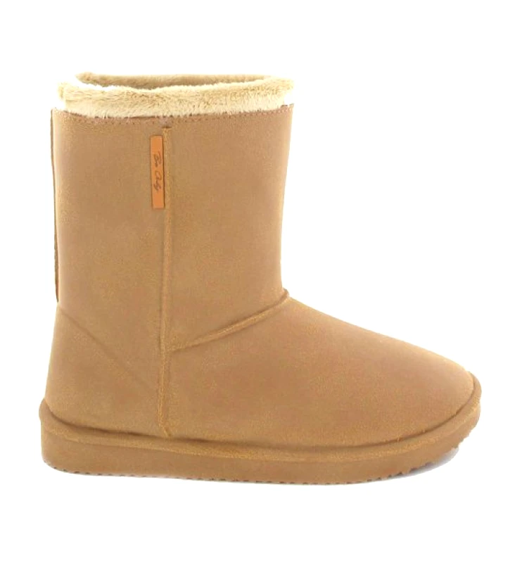 BE ONLY Παιδικές Μπότες Be Only για Κορίτσια Brown Cosy (Μεγέθη 24-31) - ΕΚΡΟΥ
