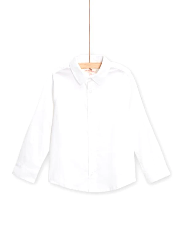 DPAM Παιδικό Πουκάμισο για Αγόρια Classic White - ΛΕΥΚΟ