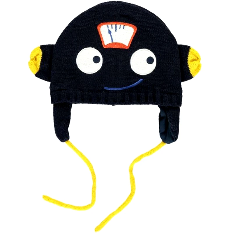 DPAM Βρεφικός Σκούφος για Αγόρια Happy Robot - ΜΠΛΕ