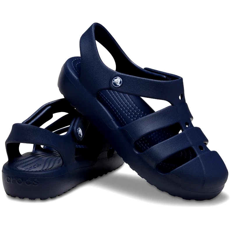 CROCS Παιδικά Σανδάλια Crocs Classic Fisherman για Αγόρια Navy (Μεγέθη 28-35) ΜΠΛΕ