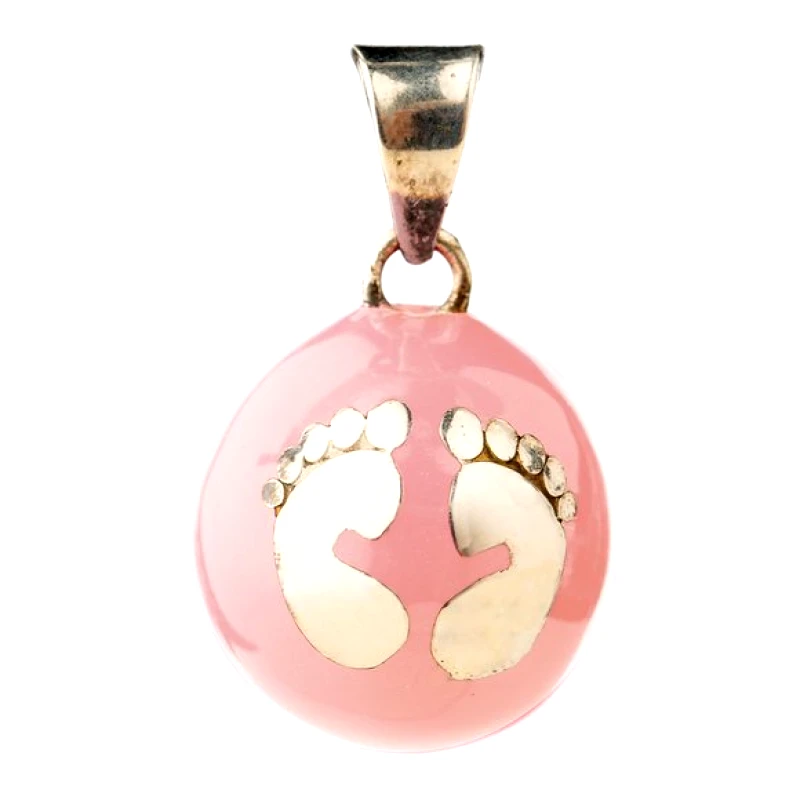 BOLA Μενταγιόν Εγκυμοσύνης Bola - Pink with Gold Feet - ΧΡΥΣΟ