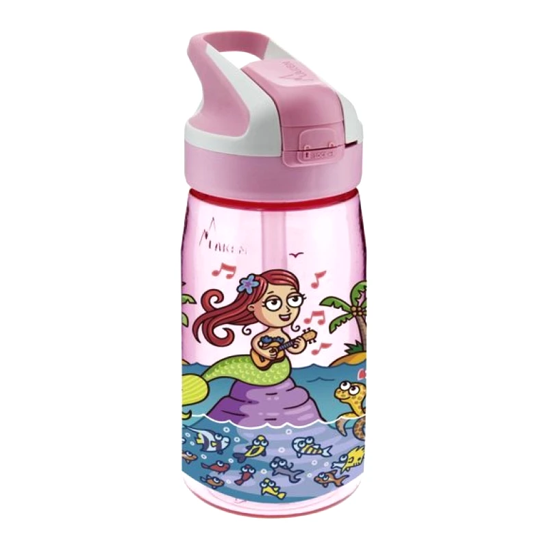 LAKEN Παιδικό Laken Παγούρι Tritan για Κορίτσια Ukelele 450ml - ΡΟΖ