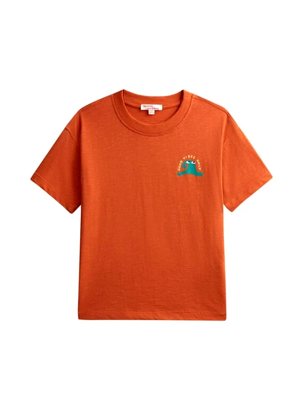 DPAM Παιδική Μπλούζα για Αγόρια Orange Vibes ΠΟΡΤΟΚΑΛΙ