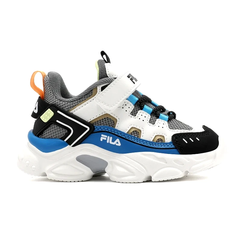 FILA Βρεφικά Παπούτσια Fila Memory Spinel 3 για Αγόρια Grey/Blue (Μεγέθη 24-27) ΠΟΛΥΧΡΩΜΟ
