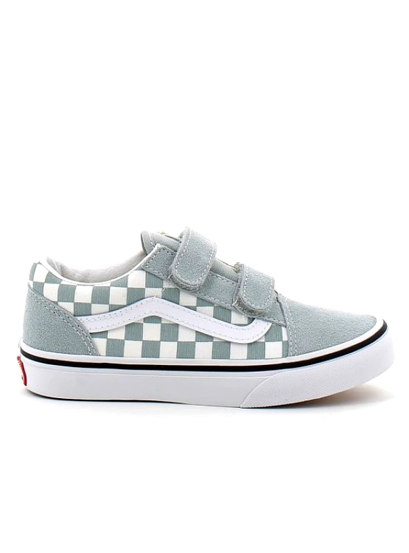 VANS Παιδικά Παπούτσια Vans Old Skool Grey Checkerboard (Μεγέθη 27-34) ΓΚΡΙ