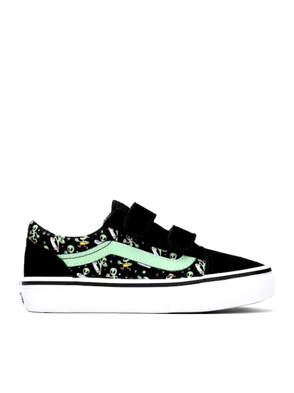 VANS Παιδικά Παπούτσια Vans Old Skool Glow για Αγόρια Cosmic Cruisers Black (Μεγέθη 27-34) ΜΑΥΡΟ