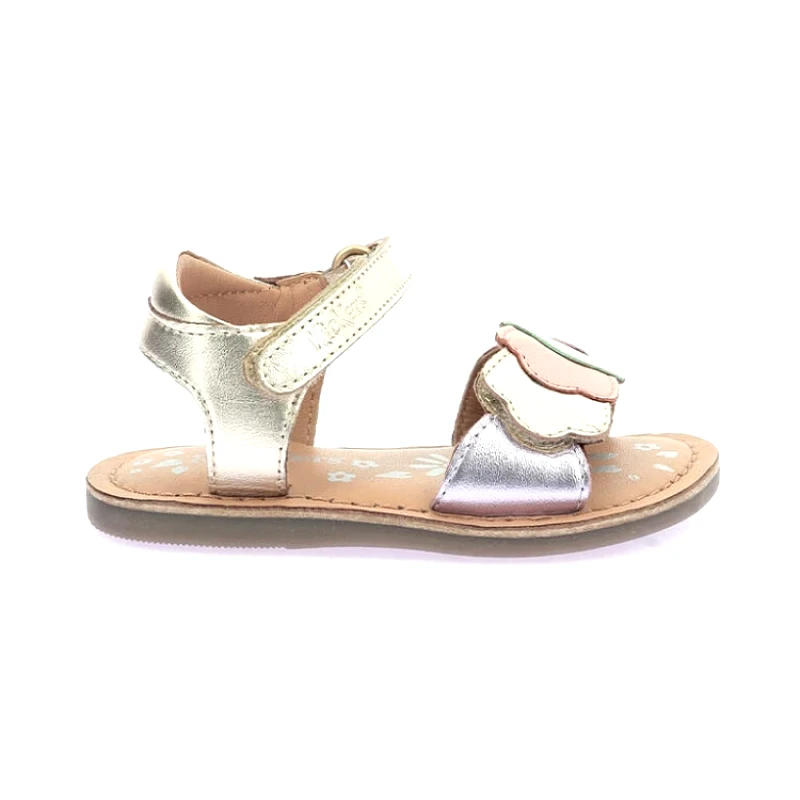 KICKERS Παιδικά Πέδιλα Kickers Dyastar για Κορίτσια Multi (Μεγέθη 22-34) ΧΡΥΣΟ