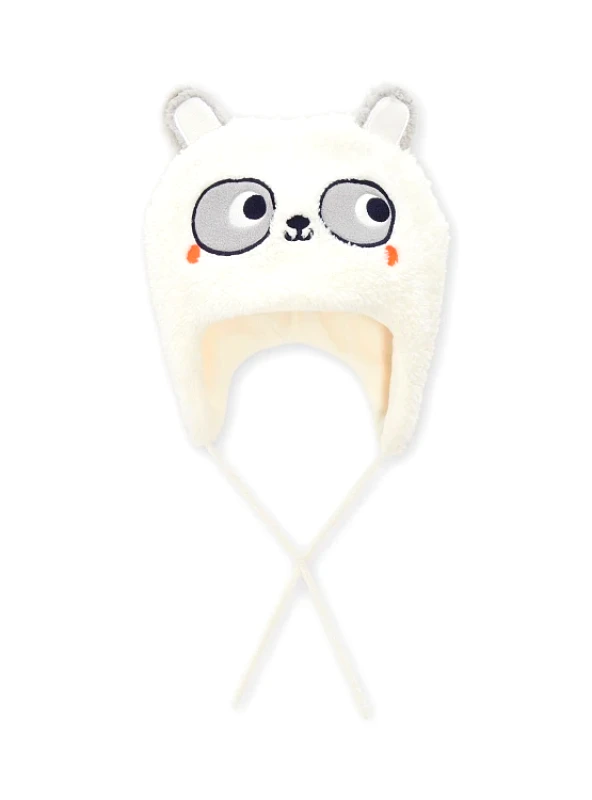 DPAM Βρεφικός Σκούφος White Panda ΛΕΥΚΟ