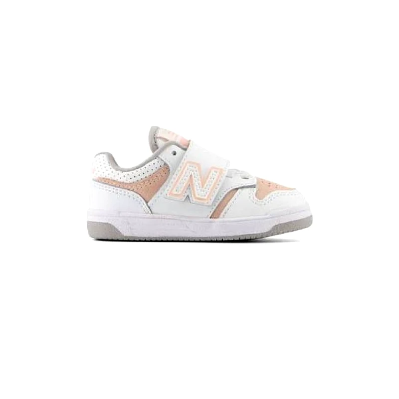 NEW BALANCE Βρεφικά Παπούτσια New Balance 480 για Κορίτσια Baby Pink/White (Μεγέθη 20-27,5) ΛΕΥΚΟ