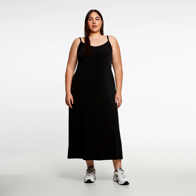 MAT FASHION Basic αμάνικο φόρεμα super jersey