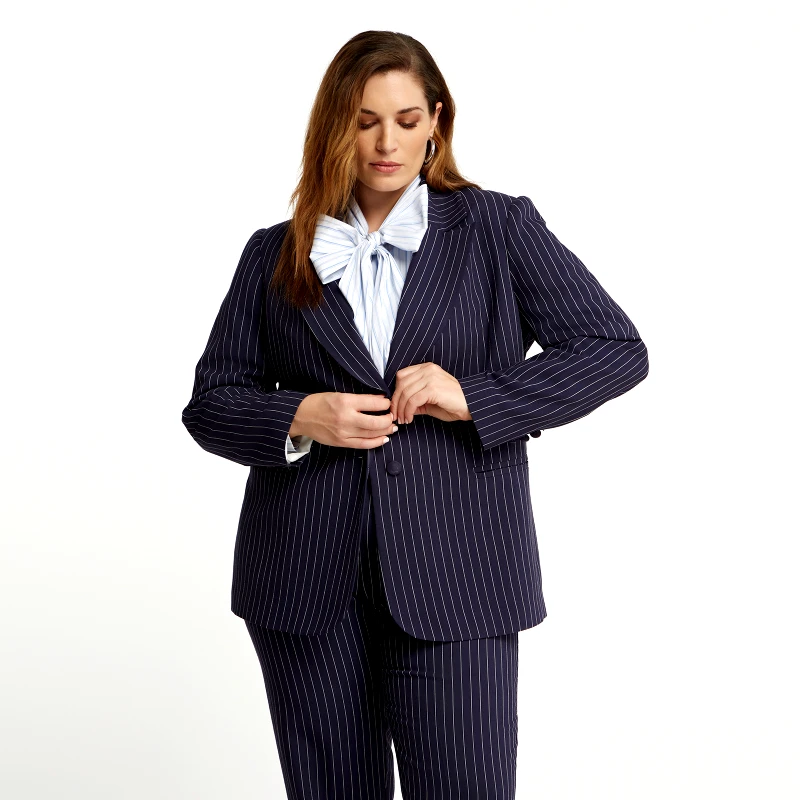 MAT FASHION Tailored σακάκι με ριγέ μοτίβο