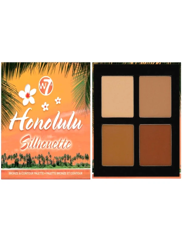 sense-shop W7 HONOLULU SILHOUETTE BRONZE AND CONTOUR PALETTE
