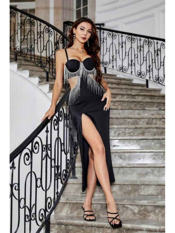 sense-shop ΜΑΞΙ ΦΟΡΕΜΑ ΜΕ STRASS - VANITY