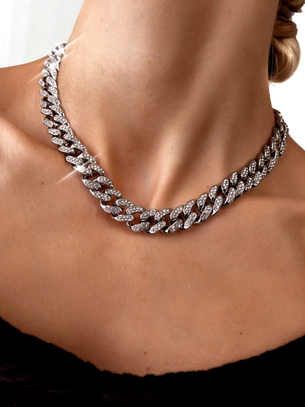 sense-shop ΑΣΗΜΙ ΚΟΛΙΕ ΜΕ STRASS - FARNESE