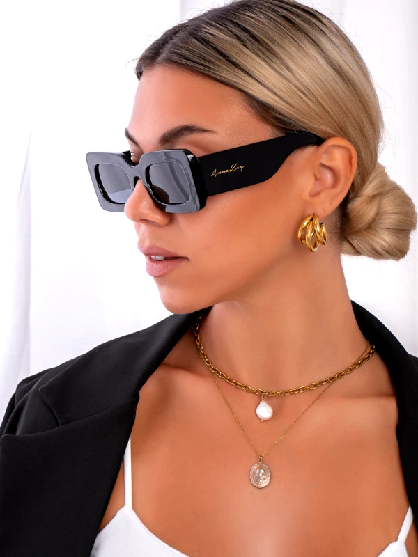 sense-shop ANNAKEY ECLIPSE BLACK SUNGLASSES