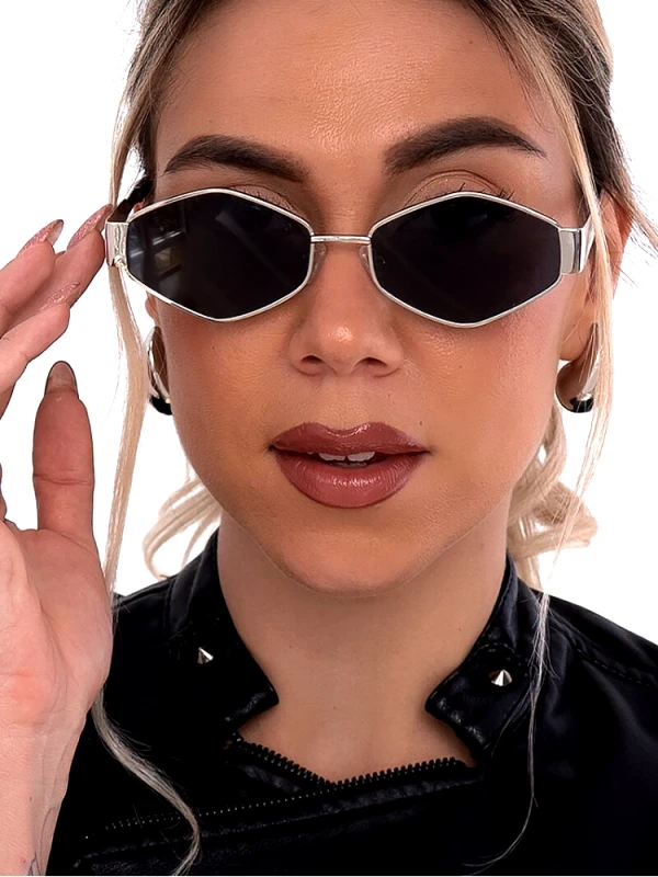 sense-shop ANNAKEY MARRION BLACK SILVER SUNGLASSES