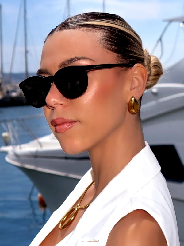 sense-shop ANNAKEY CLIP ON BLACK SUNGLASSES - TERRA