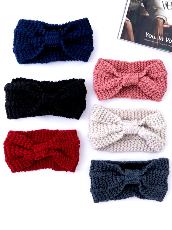 sense-shop KNITTED BOW HEADBAND - KIARA