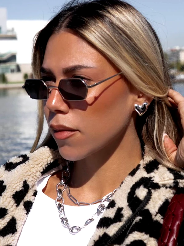 sense-shop ANNAKEY BOSTON SILVER BLACK SUNGLASSES