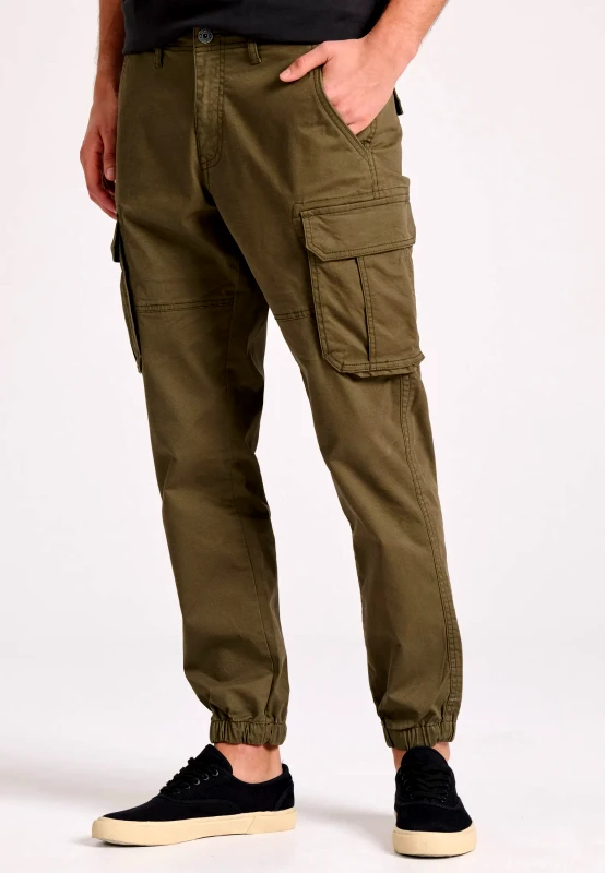 GARAGE 55 Yarn dyed cargo παντελόνι με λάστιχο Garage 55