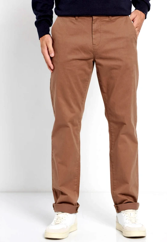 FUNKY BUDDHA Straight fit chino παντελόνι
