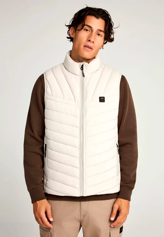 FUNKY BUDDHA Ανδρικό αμάνικο καπιτονέ μπουφάν