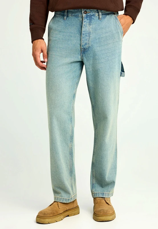 FUNKY BUDDHA Loose fit τζιν παντελόνι με washed effects