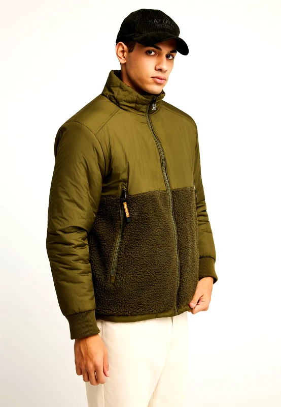 FUNKY BUDDHA Ανδρικό bomber μπουφάν με ελαφριά επένδυση