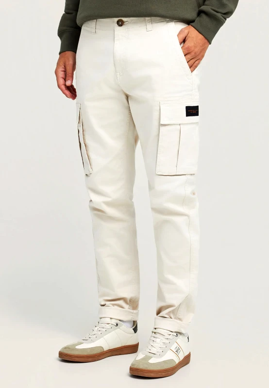 FUNKY BUDDHA Ανδρικό comfort cargo παντελόνι - The essentials