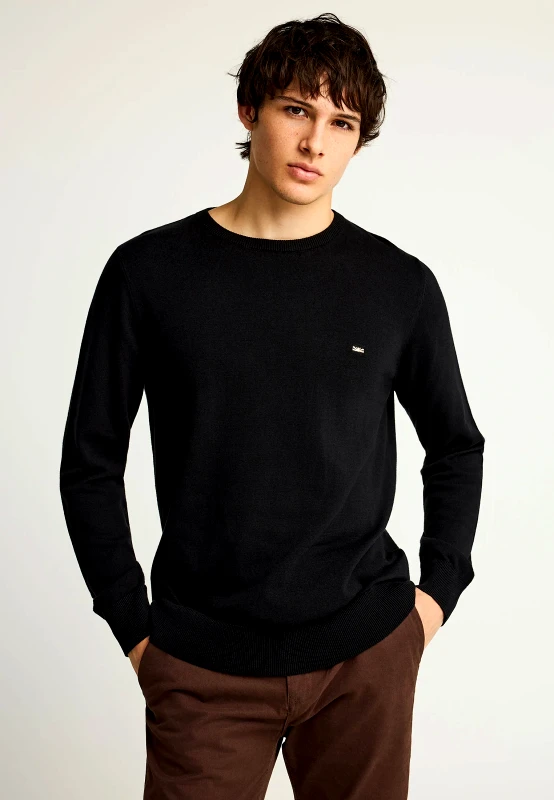 FUNKY BUDDHA Ανδρικό βαμβακερό πουλόβερ - The essentials