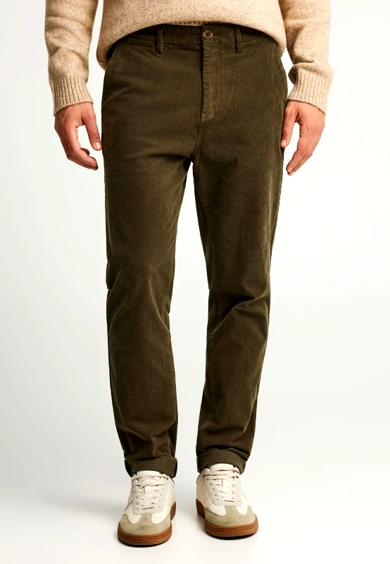 FUNKY BUDDHA Ανδρικό κοτλέ chino παντελόνι