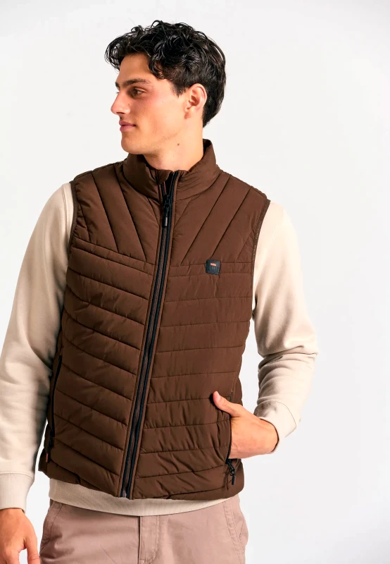 FUNKY BUDDHA Ανδρικό αμάνικο καπιτονέ μπουφάν