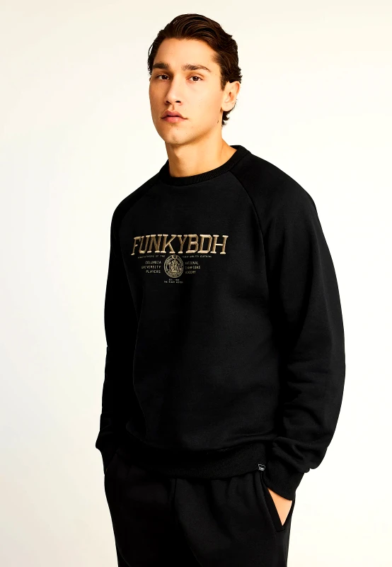 FUNKY BUDDHA Ανδρικό φούτερ με τυπωμένο logo