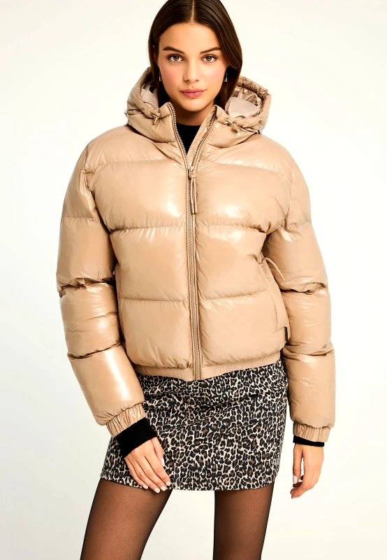 FUNKY BUDDHA Καπιτονέ puffer μπουφάν με κουκούλα