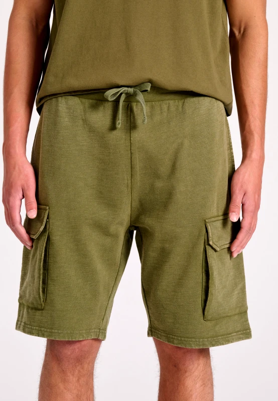 FUNKY BUDDHA Loose tapered fit αθλητική cargo βερμούδα