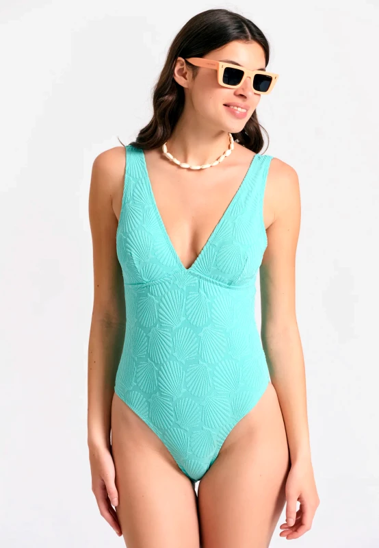 FUNKY BUDDHA Ολόσωμο μαγιό πετσετέ με pattern