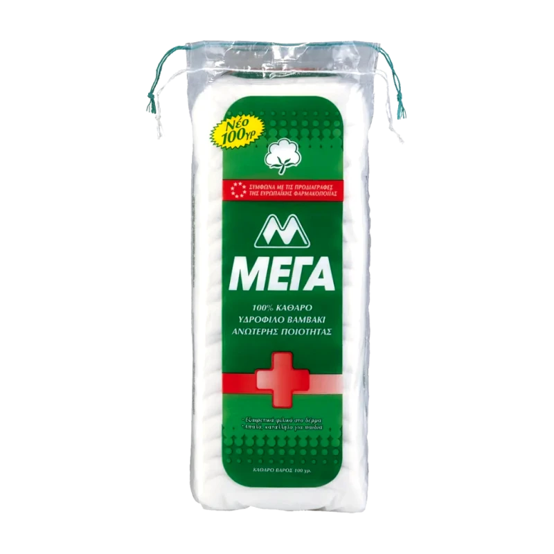 ΜΕΓΑ Βαμβάκι Yδρόφιλο ΜΕΓΑ (100gr)