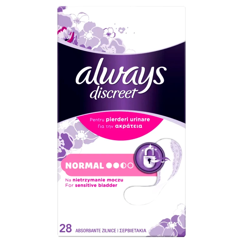 Always Discreet Always Discreet Σερβιετάκια Ακράτειας Normal 28τμχ