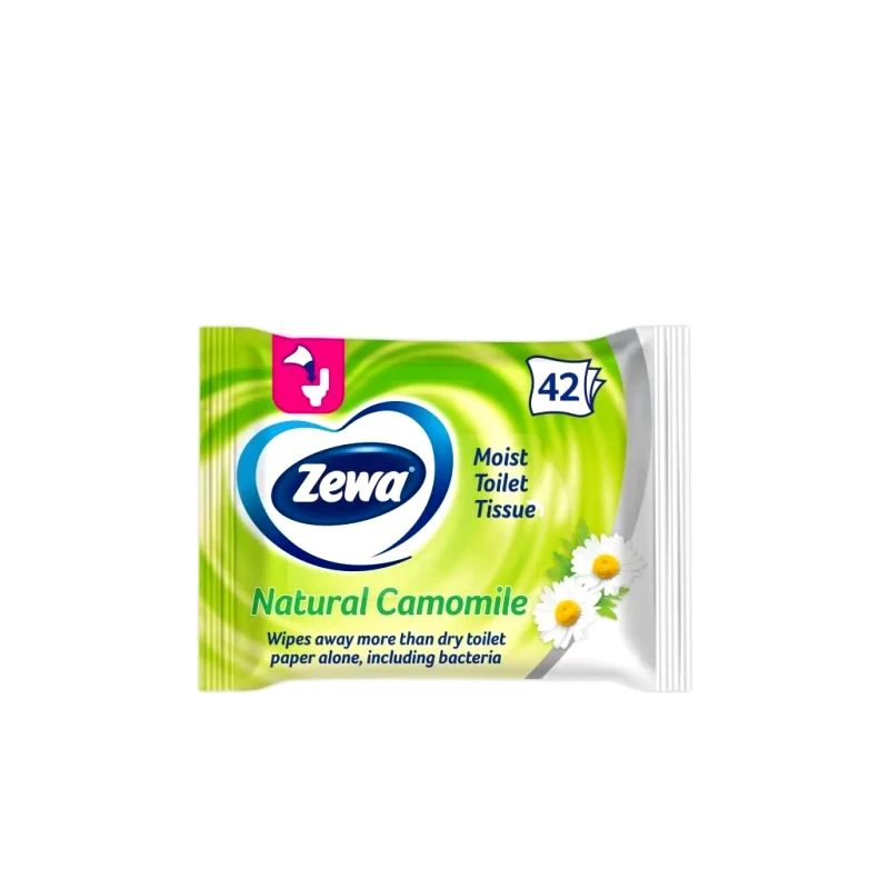 Zewa Υγρό Χαρτί Υγείας Zewa Moist Toilet Tissue με χαμομήλι 42τμχ