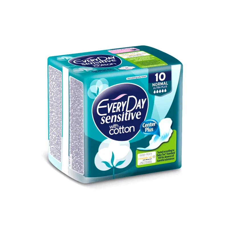 EveryDay Σερβιέτες EveryDay Sensitive Cotton NORMAL Ultra Plus 10τμχ