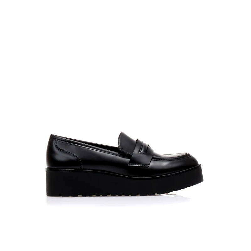 Tsoukalas Oxfords μαύρα δερματίνη ΜΑΥΡΟ