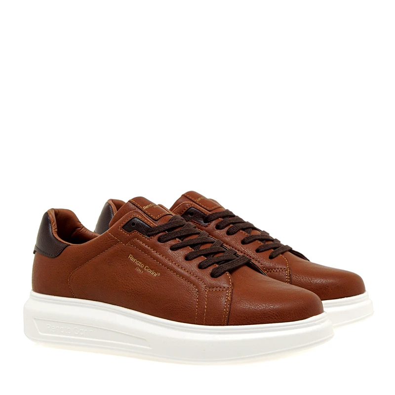 Renato Garini Renato Garini Ανδρικά παπούτσια Sneakers 700-710 Ταμπά Καφέ R57007103J58