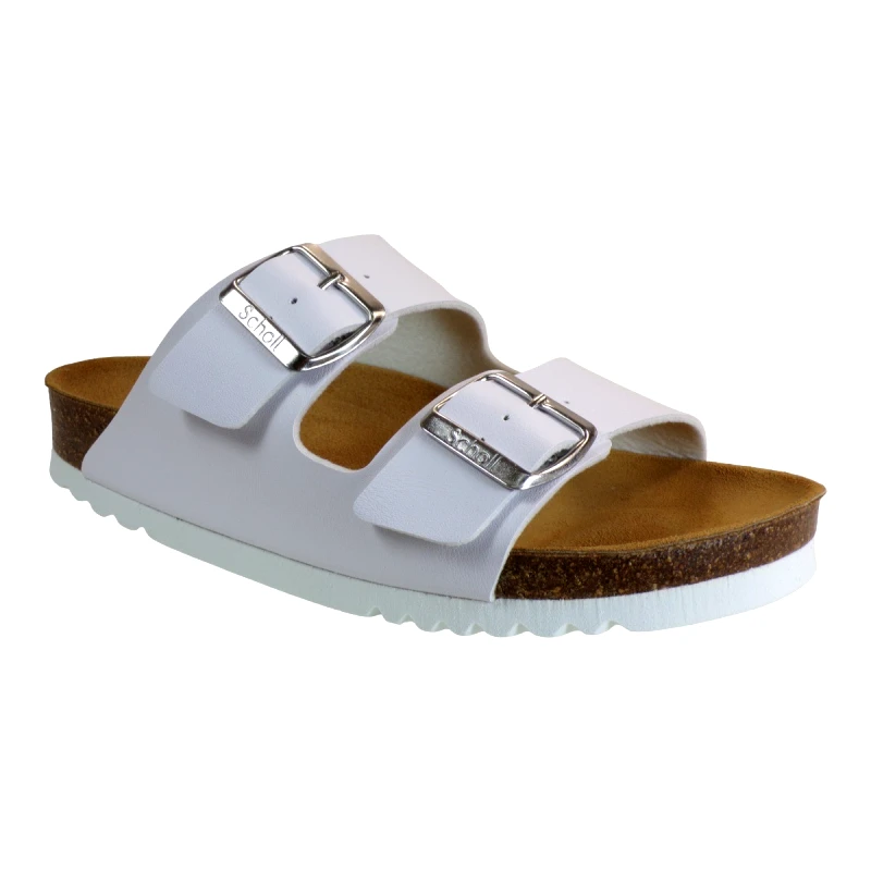 Scholl Scholl Γυναικεία Σανδάλια Ανατομικά Δερμάτινα JOSERHINE F30044-1065 Λευκό