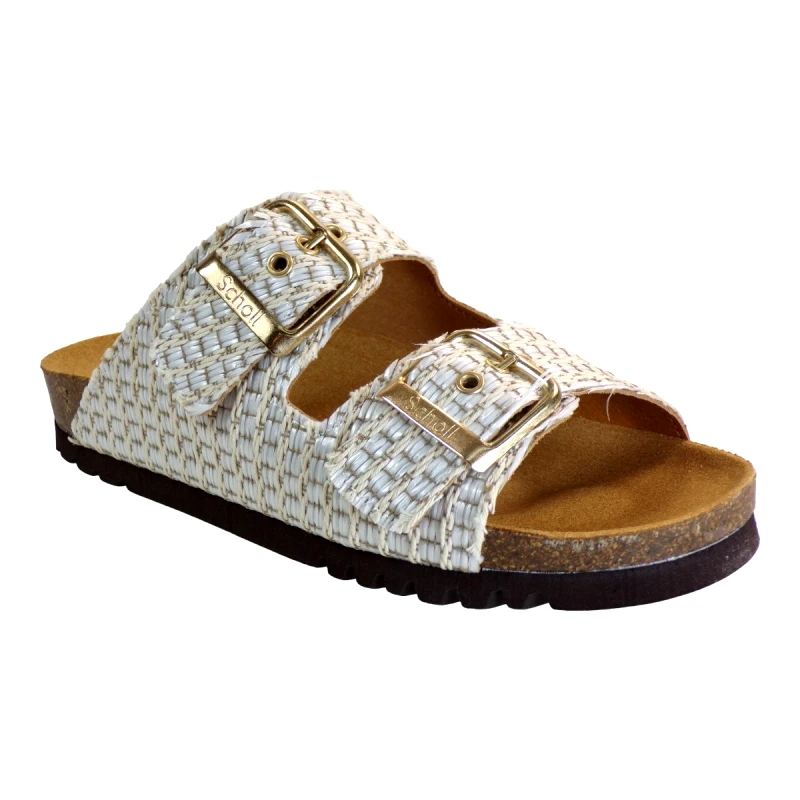 Scholl Scholl Γυναικεία Σανδάλια Ανατομικά Δερμάτινα NOELLE F31168-1065 Εκρού