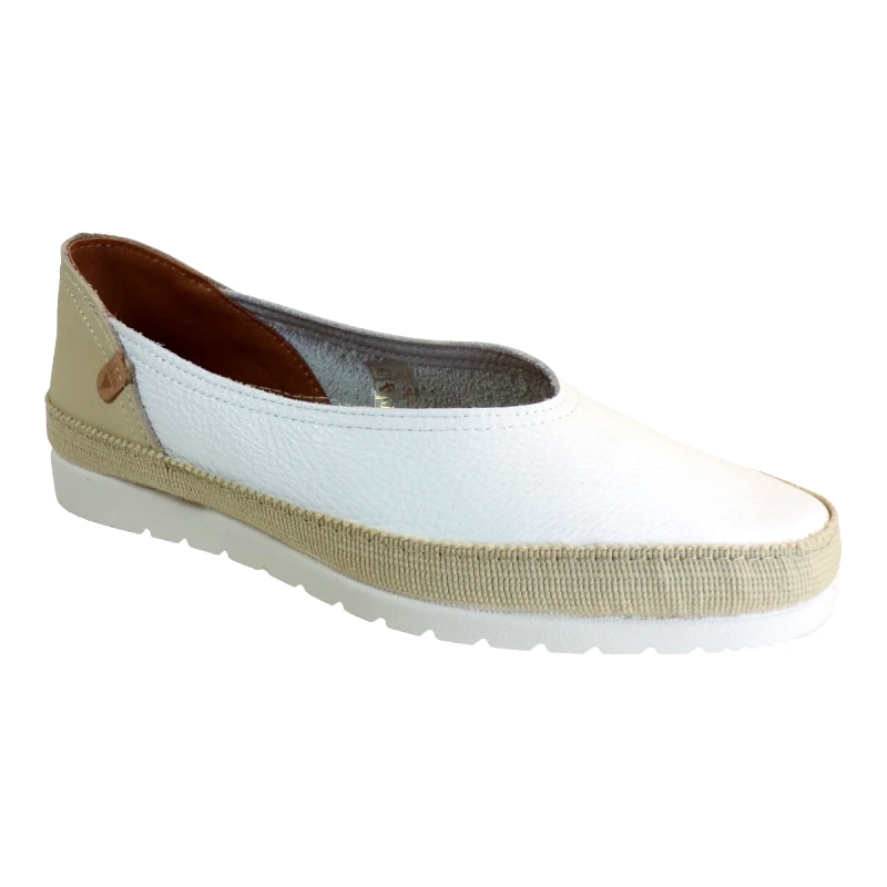 VERBENAS VERBENAS Γυναικεία Εσπαντρίγιες NOELIA Λευκό Δέρμα