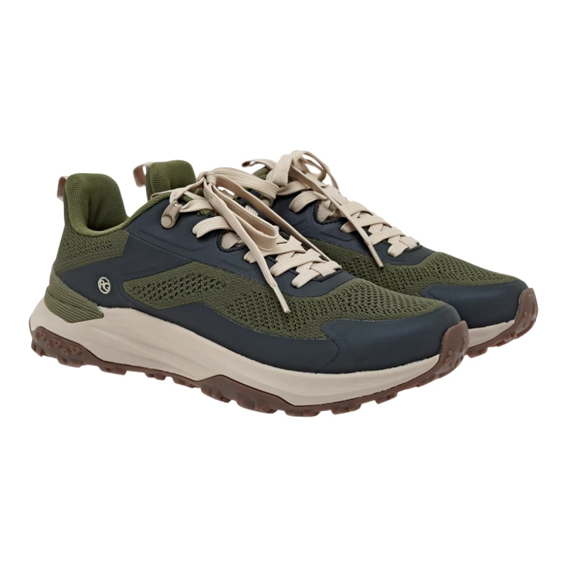 Renato Garini Renato Garini Ανδρικά παπούτσια Sneakers 65V-165 Χακί Μαύρο W565V165228N