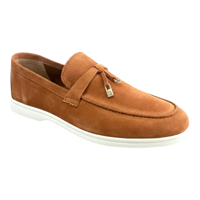 Commanchero Original Commanchero Γυναικεία Παπούτσια Μοκασίνια 51339-4224 Πορτοκαλί Δέρμα