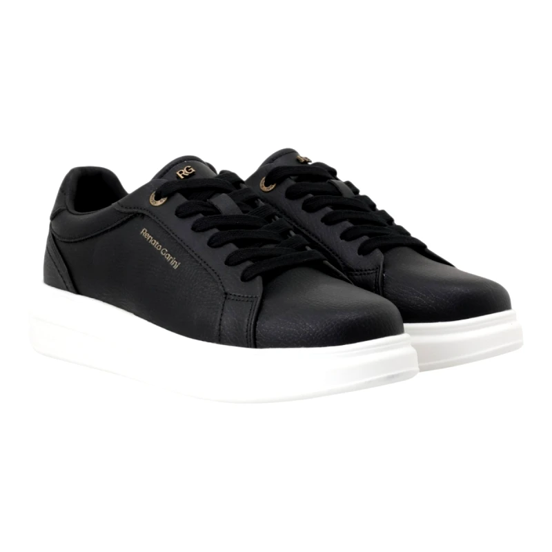 Renato Garini Renato Garini Ανδρικά παπούτσια Sneakers 700-911 Μαύρο GRAIN W57009113T28