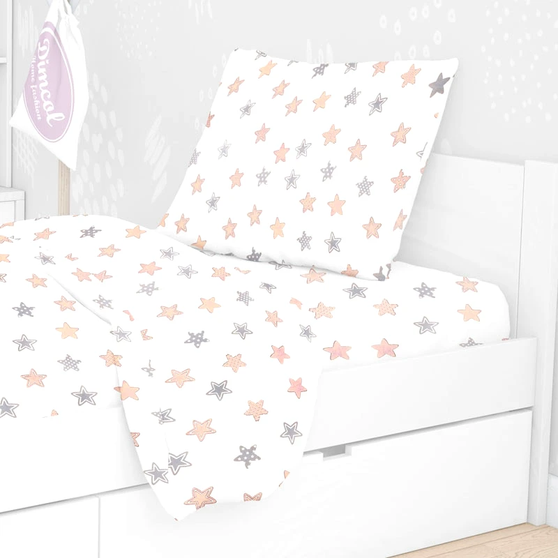 Dimcol Μαξιλαροθήκη Τεμάχιο 50X70 Dimcol Star 103 Grey (50x70)