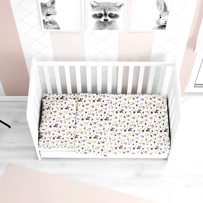 Dimcol Πάπλωμα Φανελένιο Κούνιας 120X160 Dimcol Baby 01 Ecru (120x160)